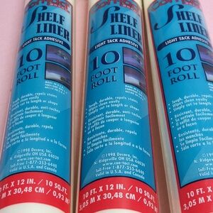 FINAL SALE PRICE 3 Rolls of Creamy White Contact Paper